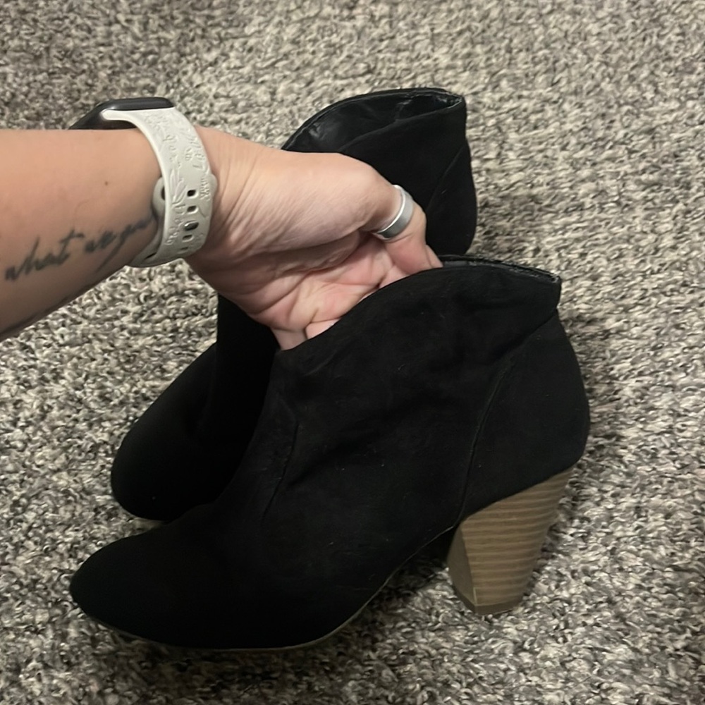 Black booties